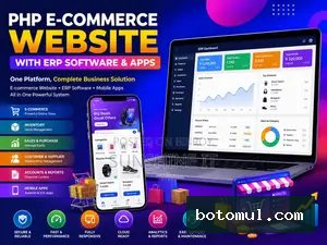 PHP E-Commerce Website Design With ERP Software Apps